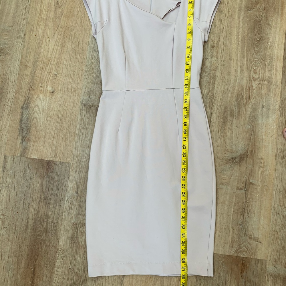 French Connection I Lulu Pink Sheath Slash Neck - Picture 7 of 11